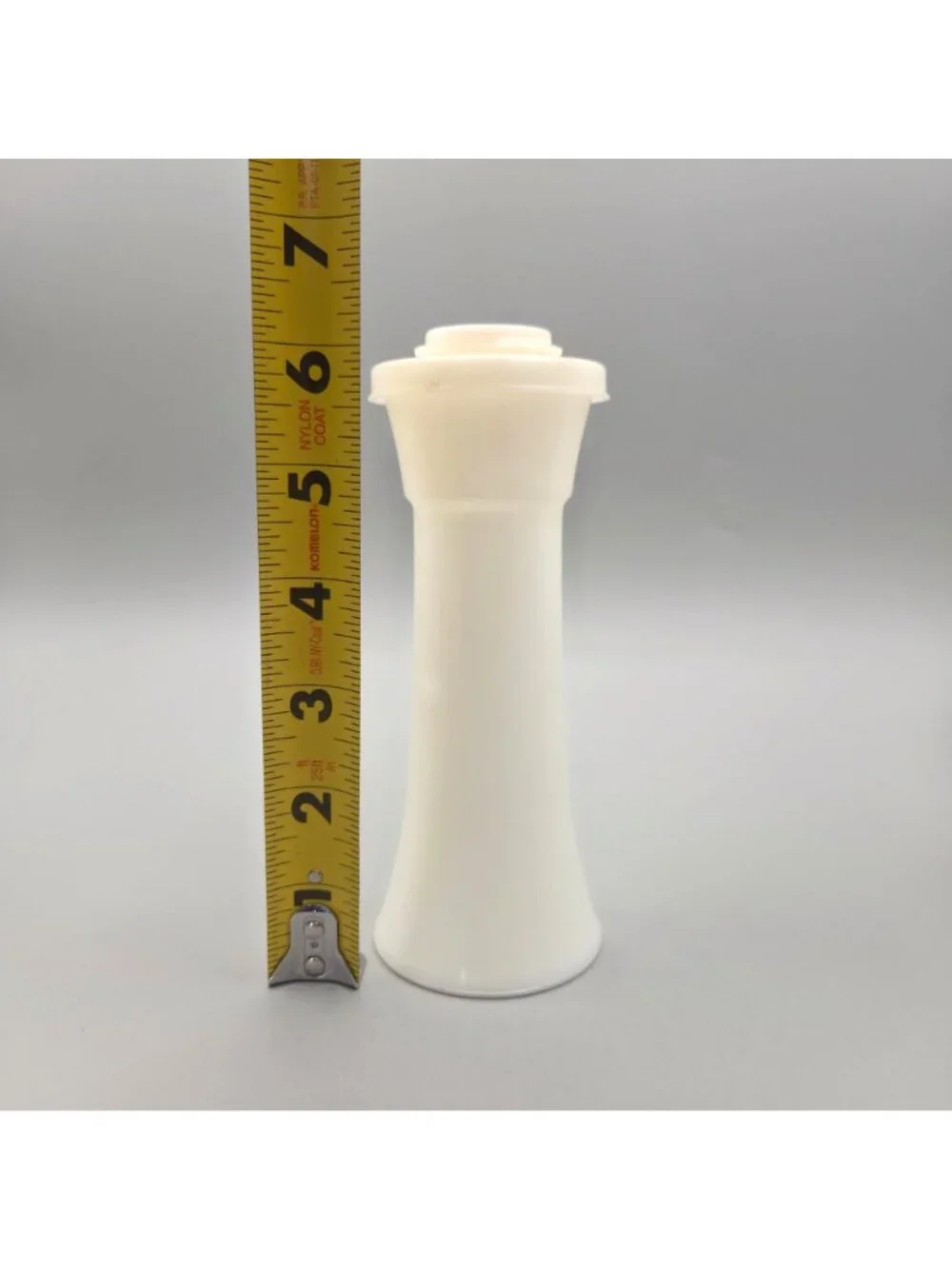 Vintage Tupperware Hourglass White Salt Pepper Shakers Set Plus Extra Pepper